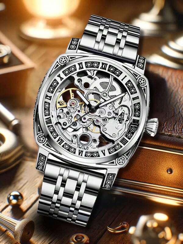White Yellow - Blue Leather - Automatic -41mm