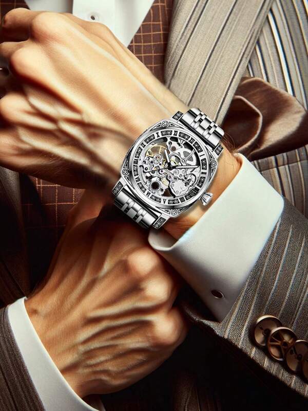 White Yellow - Blue Leather - Automatic -41mm