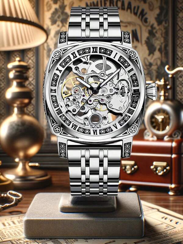 White Yellow - Blue Leather - Automatic -41mm