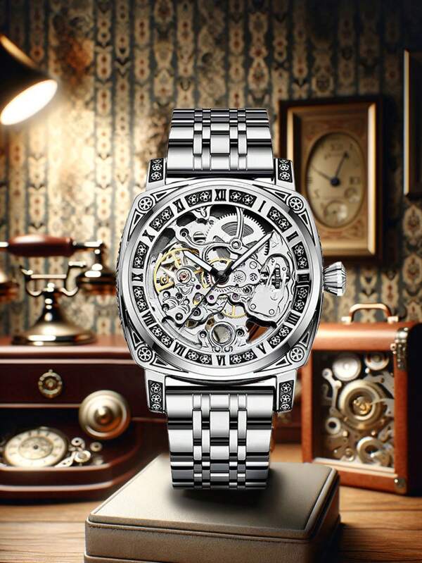 White Yellow - Blue Leather - Automatic -41mm