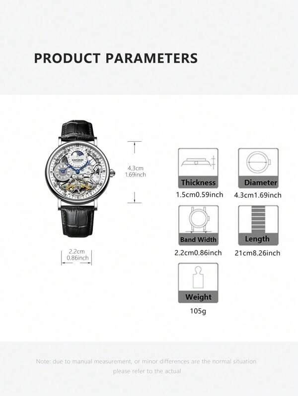 White Silver - Brown Leather - Automatic -41mm