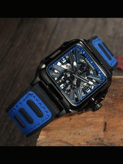 Blue - Black Rubber - Automatic -42mm
