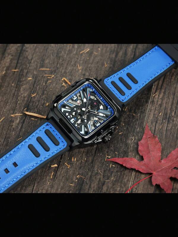 Blue - Black Rubber - Automatic -42mm