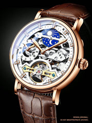 White Silver - Brown Leather - Automatic -41mm