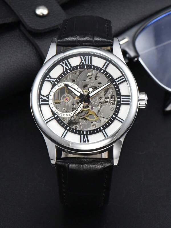 Black - Black Leather - Automatic -41mm