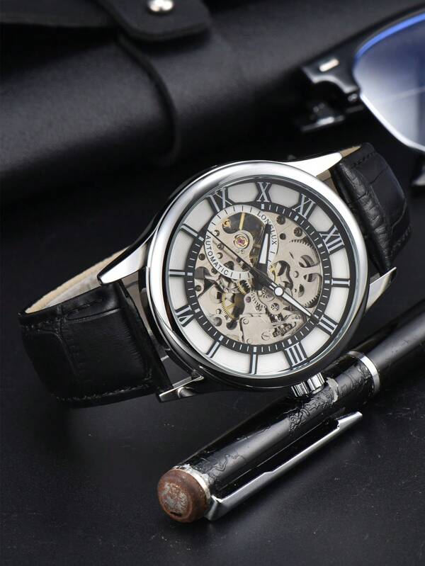 Black - Black Leather - Automatic -41mm