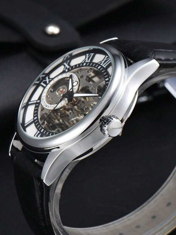 Black - Black Leather - Automatic -41mm