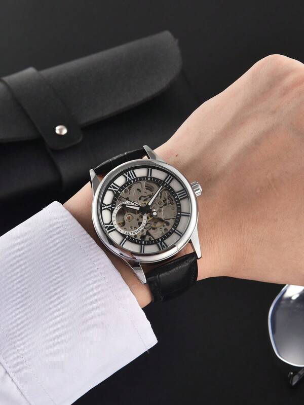 Black - Black Leather - Automatic -41mm
