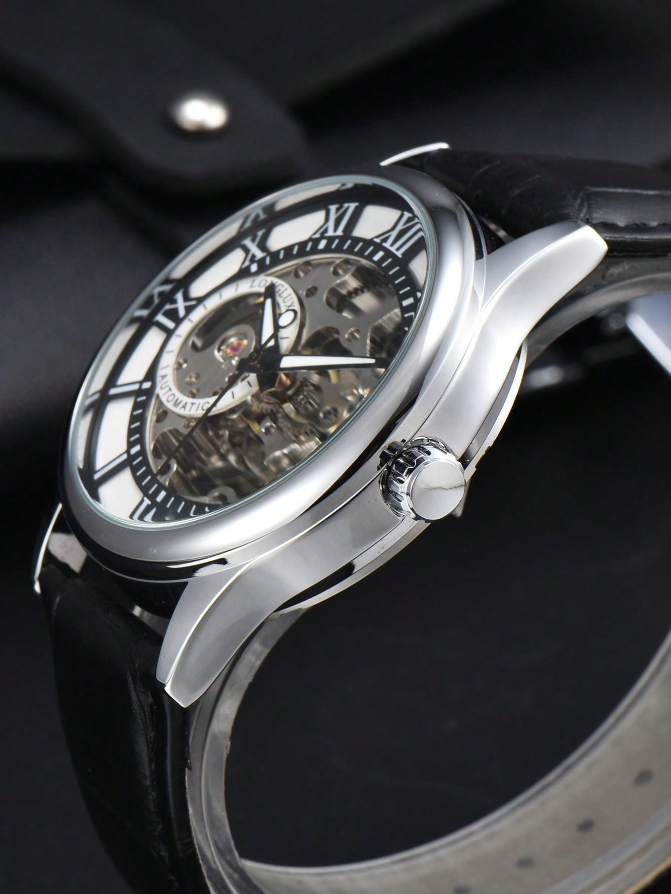 Black - Black Leather - Automatic -41mm