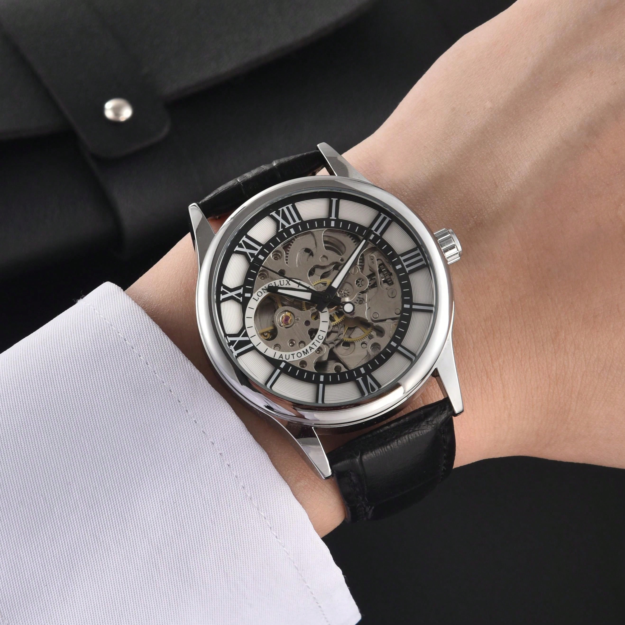 Black - Black Leather - Automatic -41mm