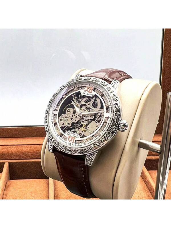 Blue - Black Leather - Automatic -43mm
