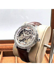 Blue - Black Leather - Automatic -43mm