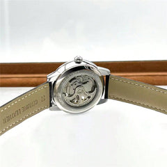 Blue - Black Leather - Automatic -43mm
