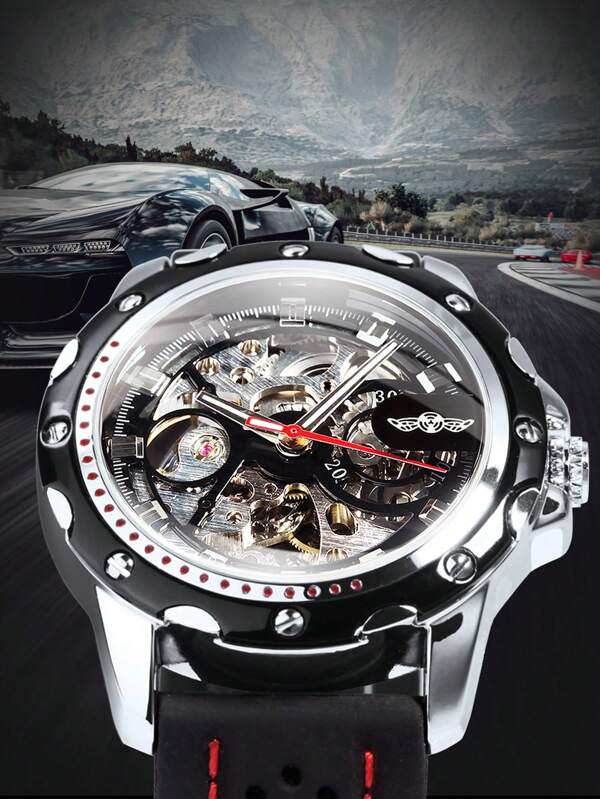 Blue Red - Black Leather - Automatic -42mm