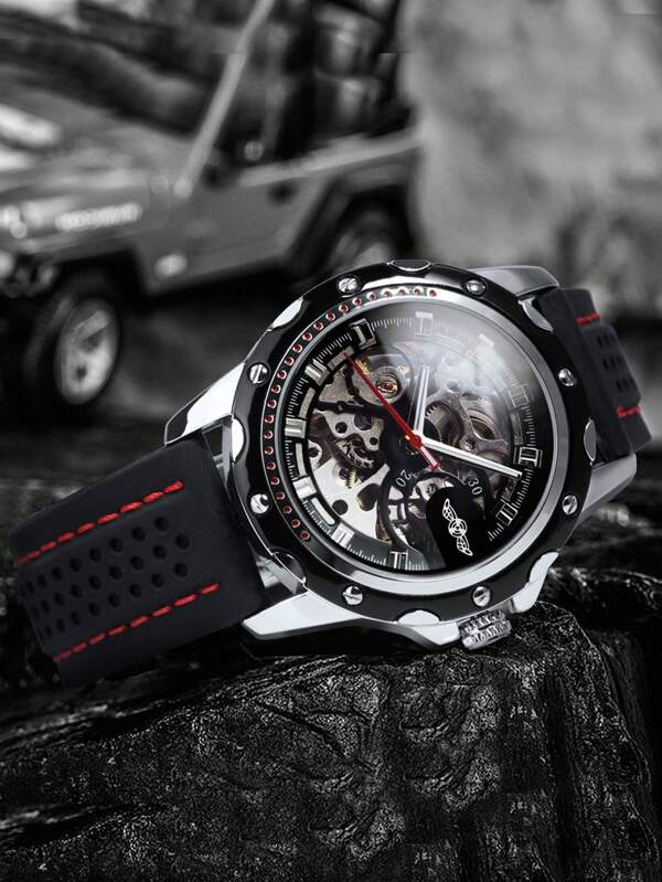 Blue Red - Black Leather - Automatic -42mm