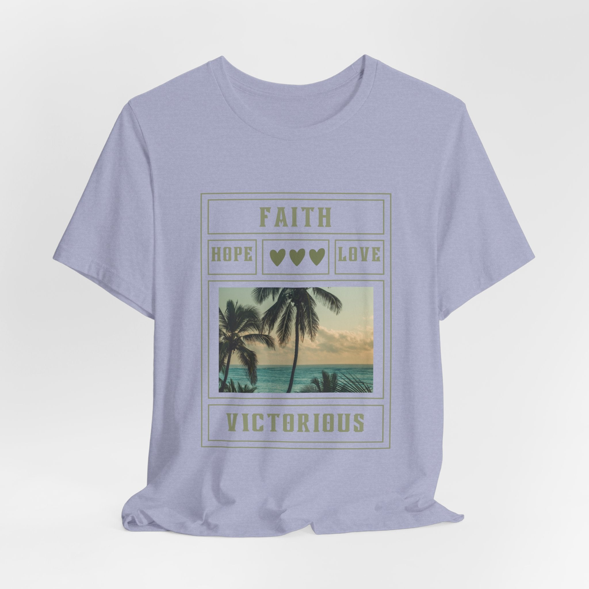 Faith Hope Love Inspirational Christian T-Shirt with Positive Message Ideal Christian Gift Ideas for Women