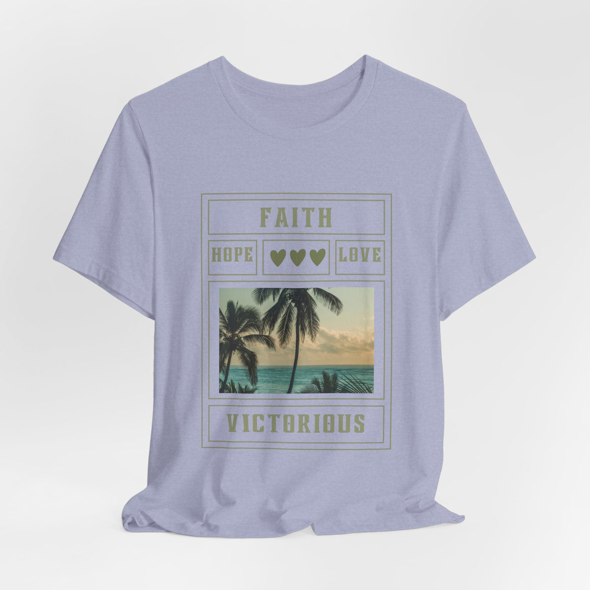 Faith Hope Love Inspirational Christian T-Shirt with Positive Message Ideal Christian Gift Ideas for Women