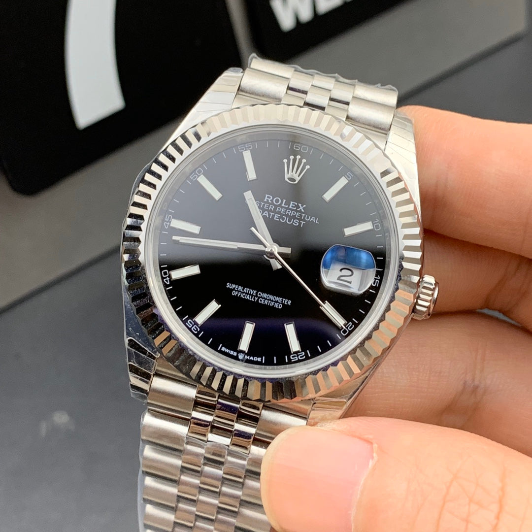 Black Silver Steel - 904L Steel - Automatic- 41mm