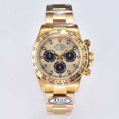 Chronograph -C-Factory -Black Yellow- Yellow gold 904L Steel- Automatic - 40mm