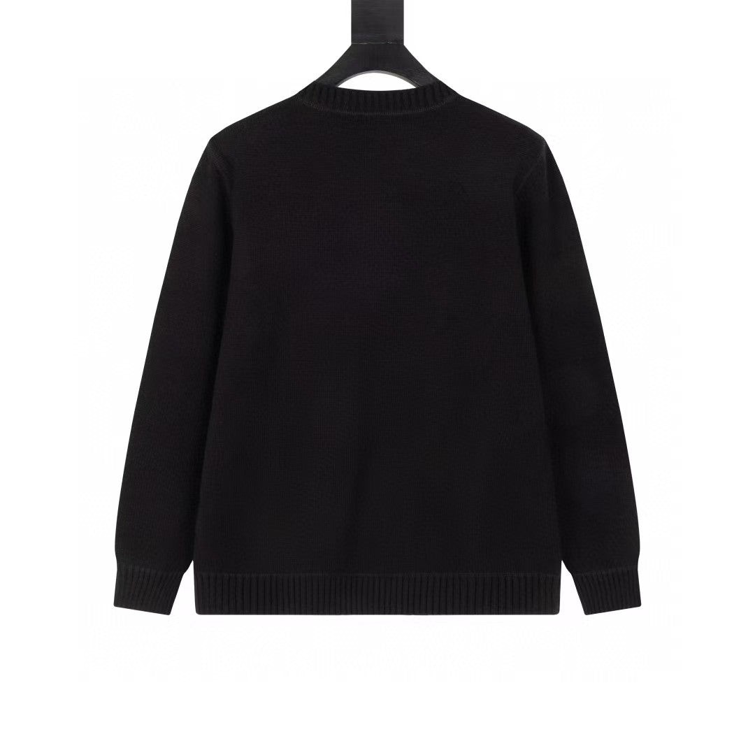 Wool round neck sweater
