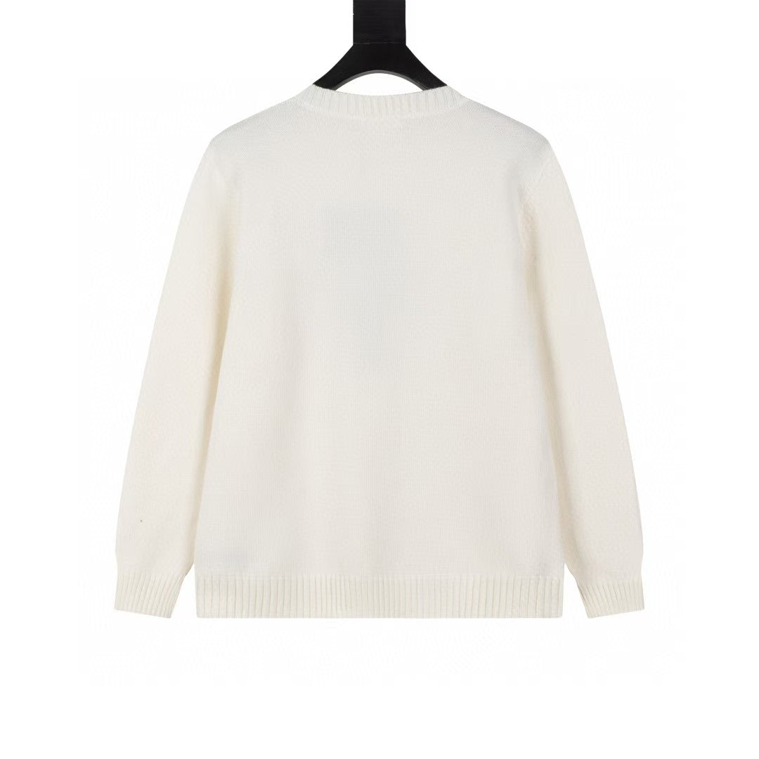 Wool round neck sweater