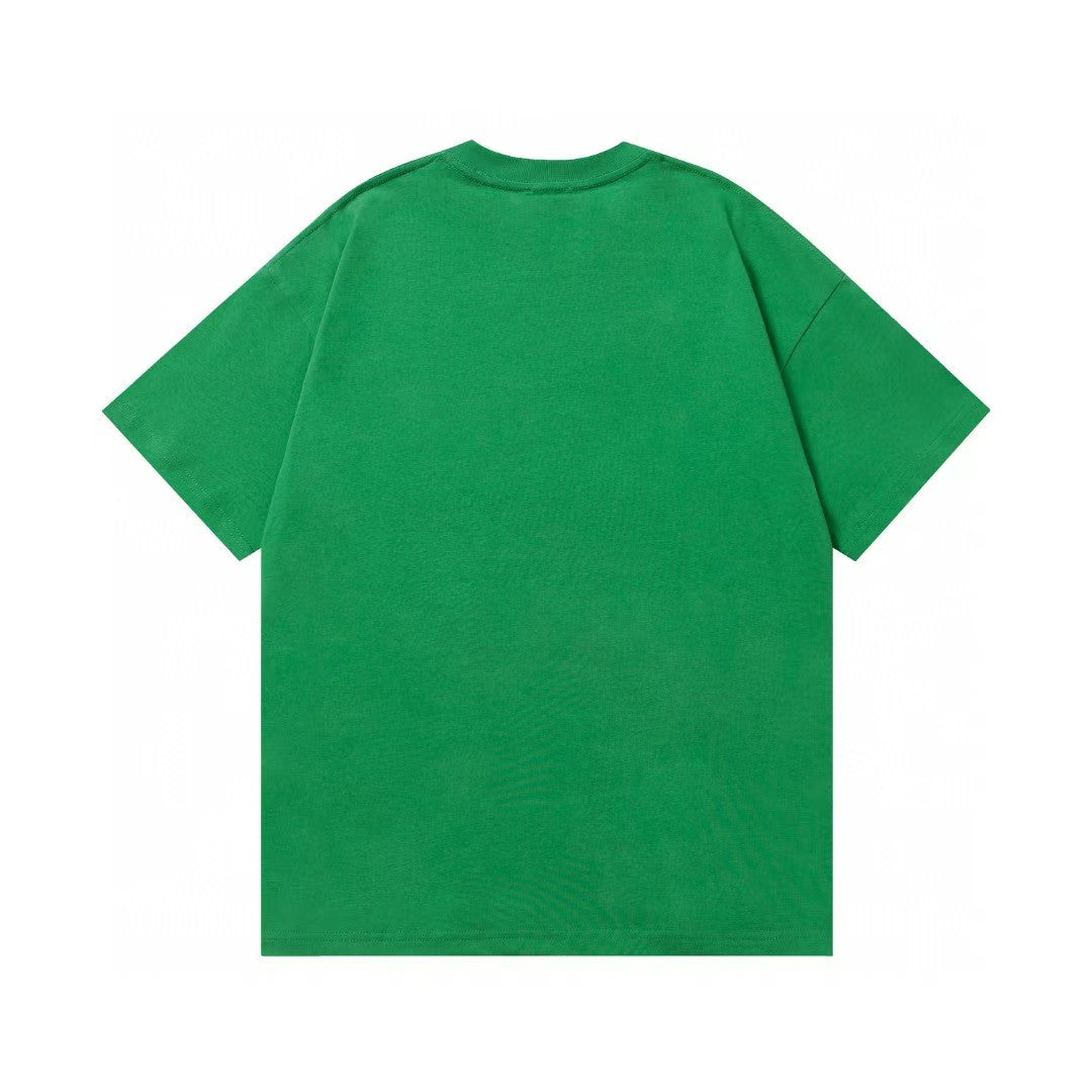 Early Spring New Product Pocket Embroidered Round Neck Short Sleeve T-shirt
