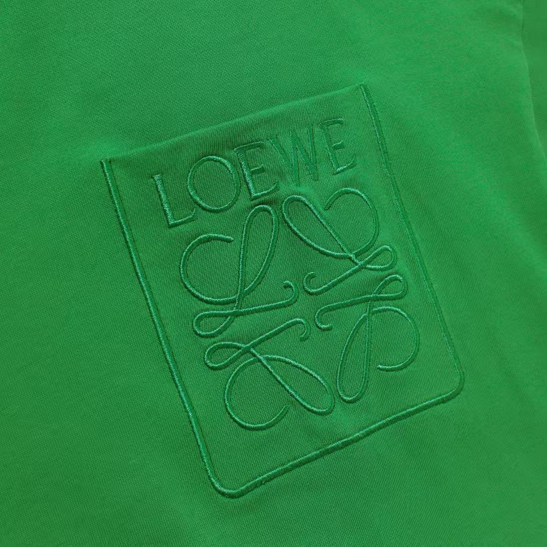 Early Spring New Product Pocket Embroidered Round Neck Short Sleeve T-shirt