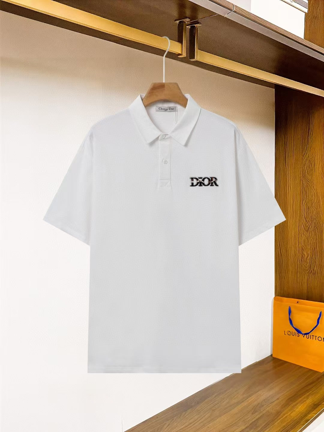 25ss early spring new cotton shoulder drop collar polo T shirt