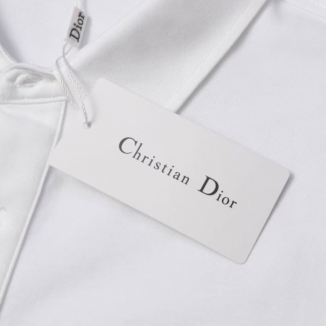 25ss early spring new cotton shoulder drop collar polo T shirt