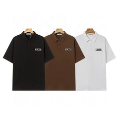 25ss early spring new cotton shoulder drop collar polo T shirt