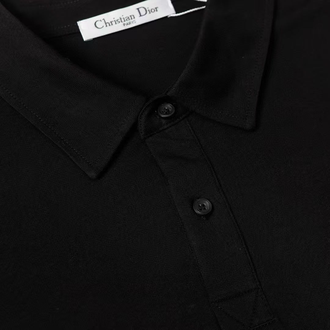 25ss early spring new cotton shoulder drop collar polo T shirt