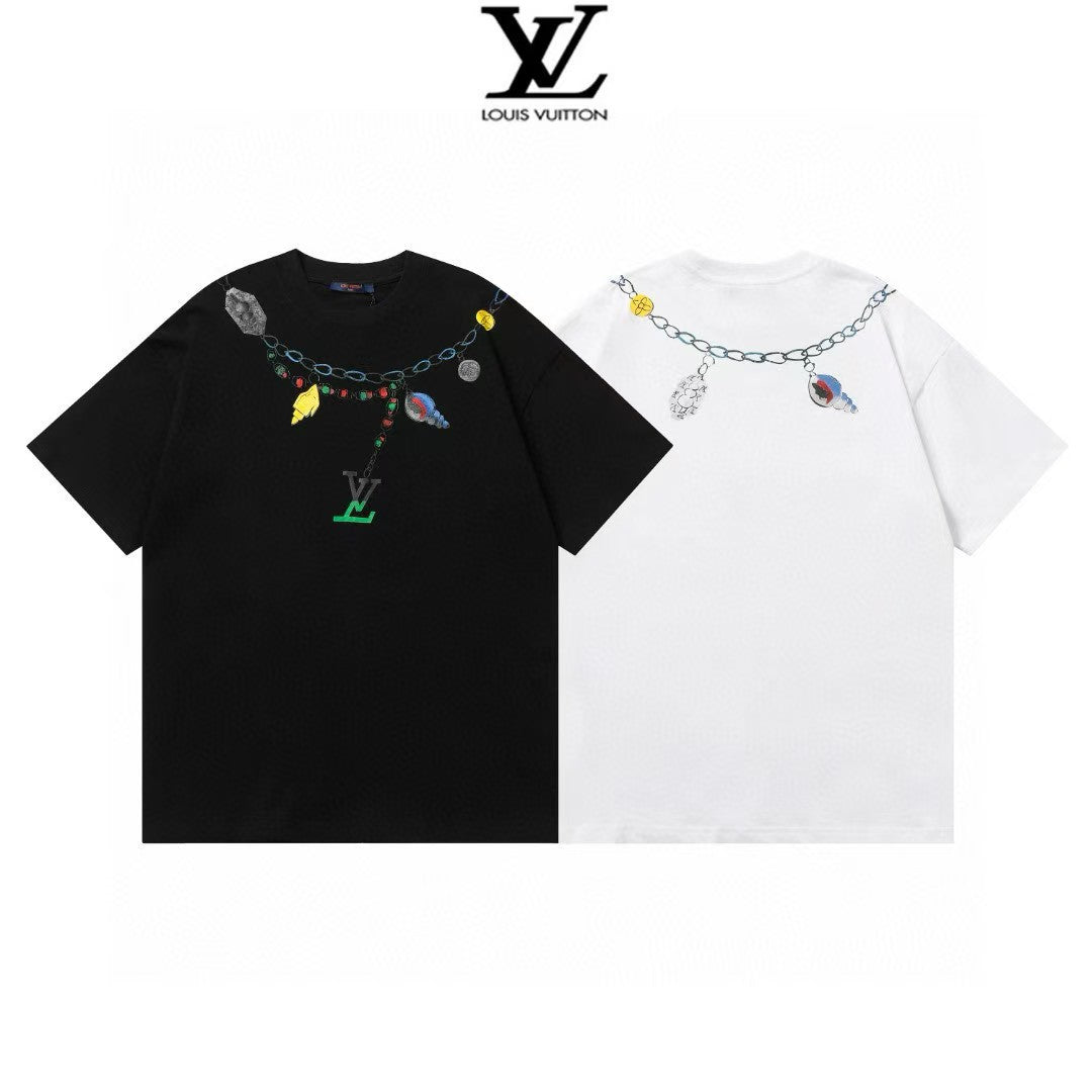 25ss early spring new necklace printed T-shirt