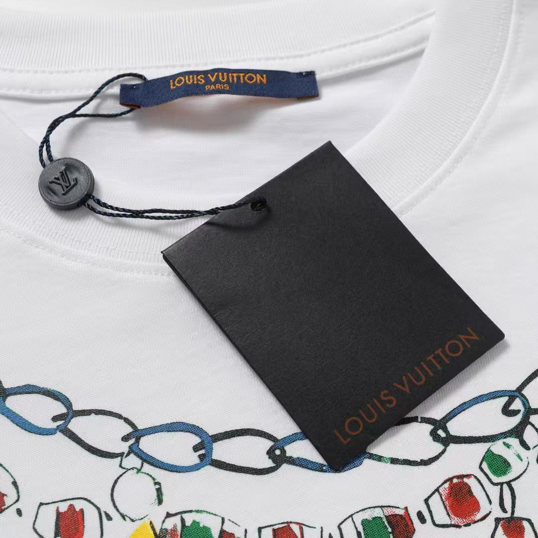 25ss early spring new necklace printed T-shirt