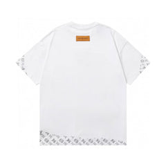 25ss early spring new product patch embroidered round neck T-shirt