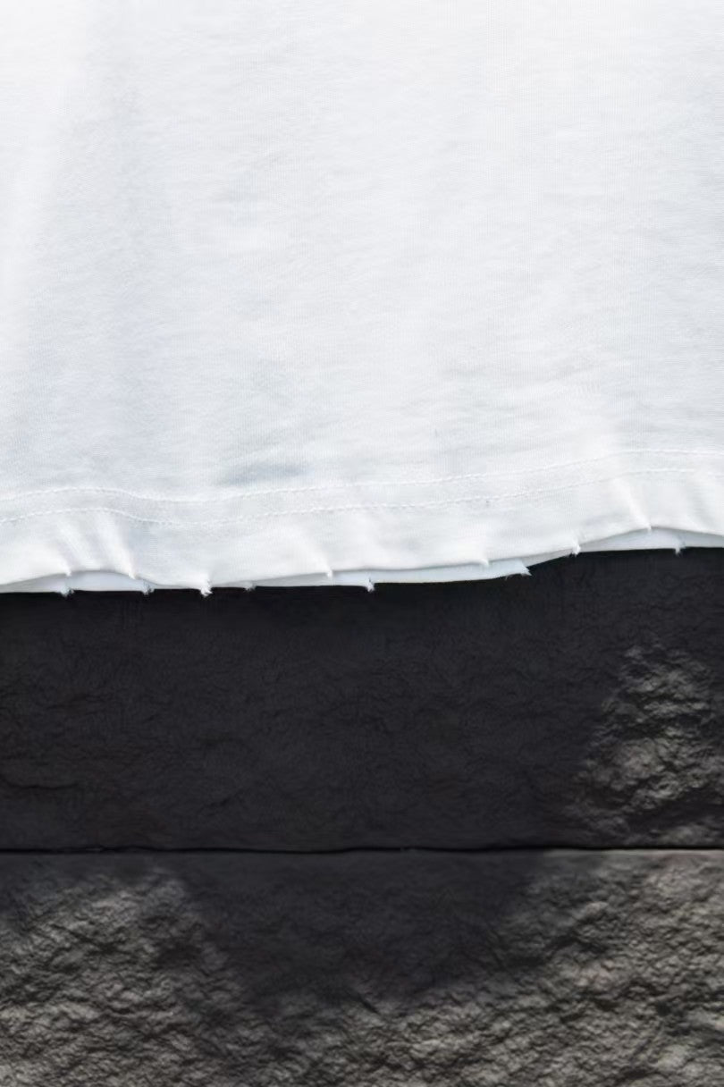 Early spring new round neck printed T-shirt