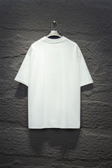 Washed and worn short sleeved T-shirt