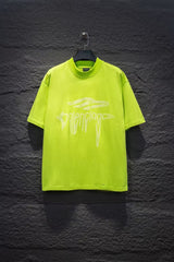 Washed and worn short sleeved T-shirt
