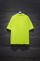 Washed and worn short sleeved T-shirt