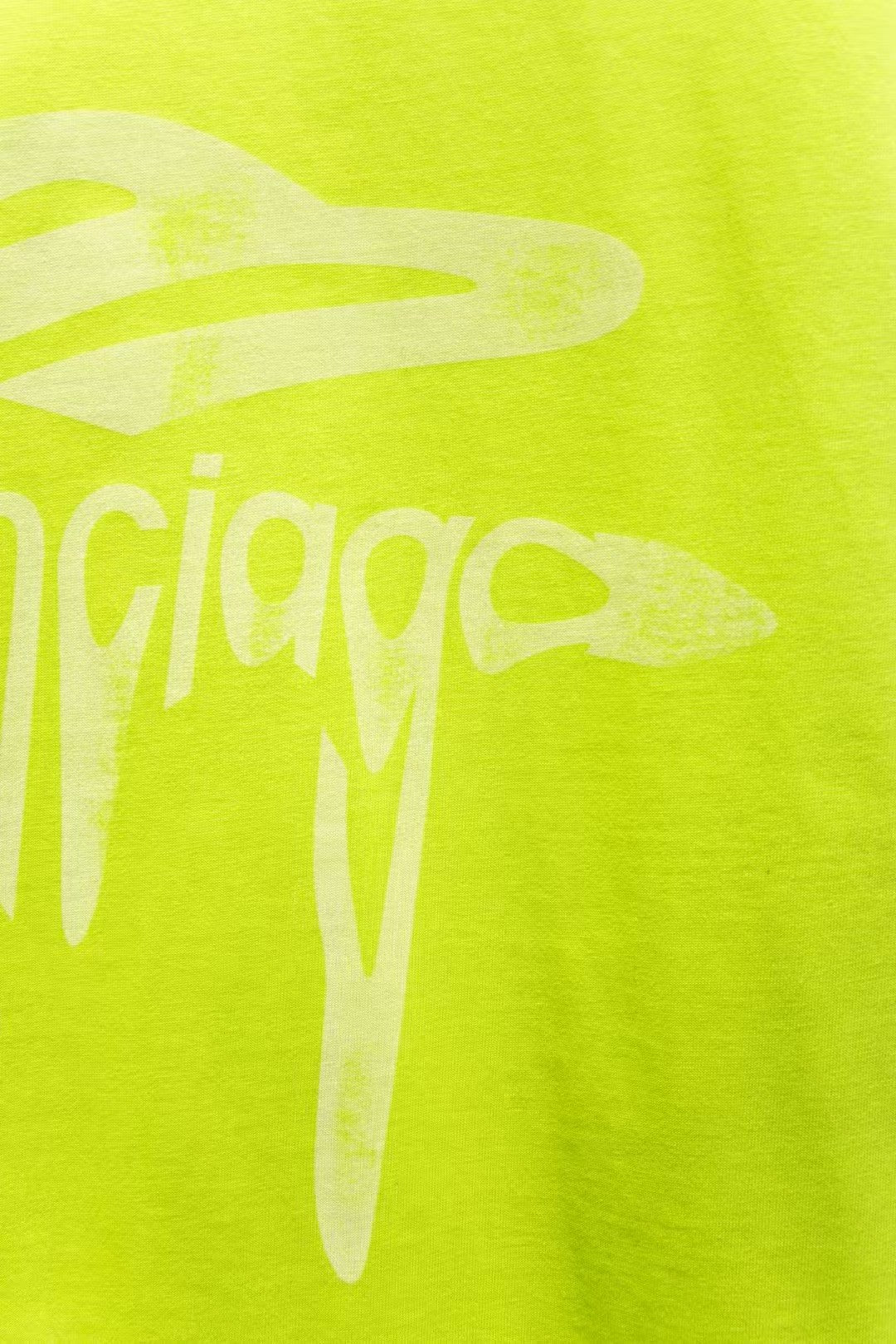 Washed and worn short sleeved T-shirt