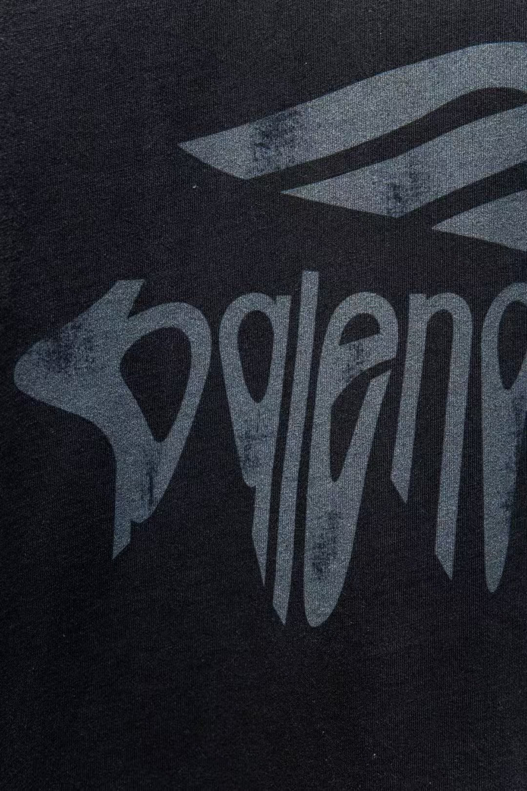 Washed and worn short sleeved T-shirt