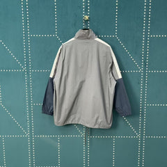 First generation gray patchwork slogan jacket