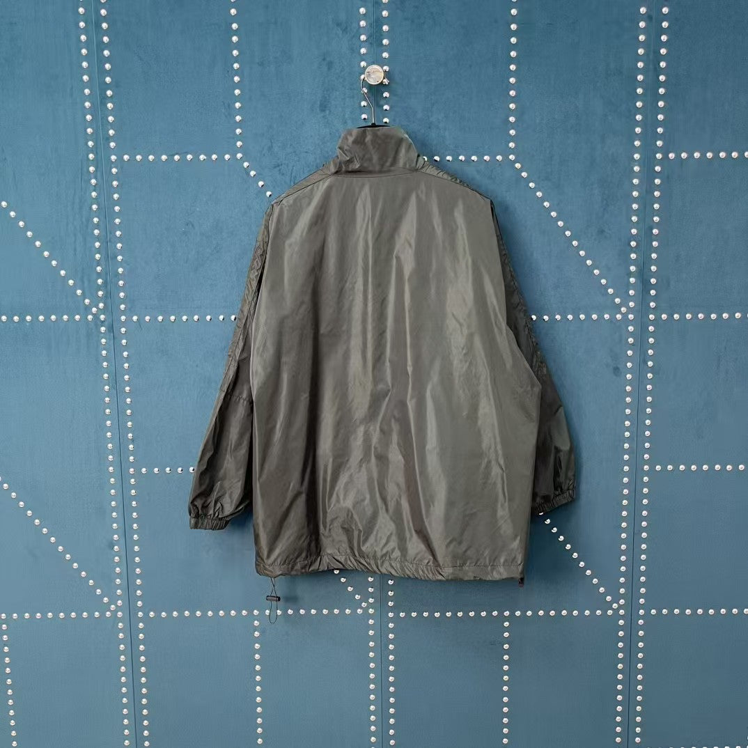 Black green patchwork slogan, assault suit jacket