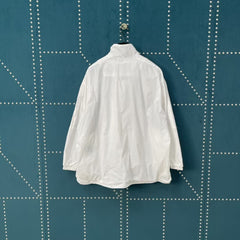 New white spliced slogan, assault suit jacket