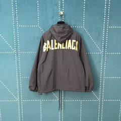 Yellow tape waterproof submachine jacket
