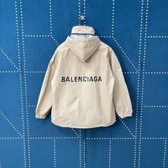 Back Logo Letter Waterproof Jacket