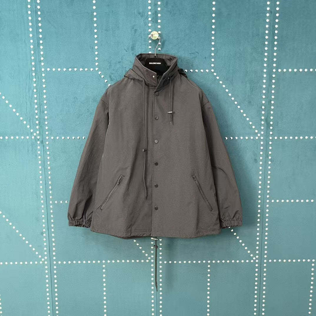 Back Logo Letter Waterproof Jacket