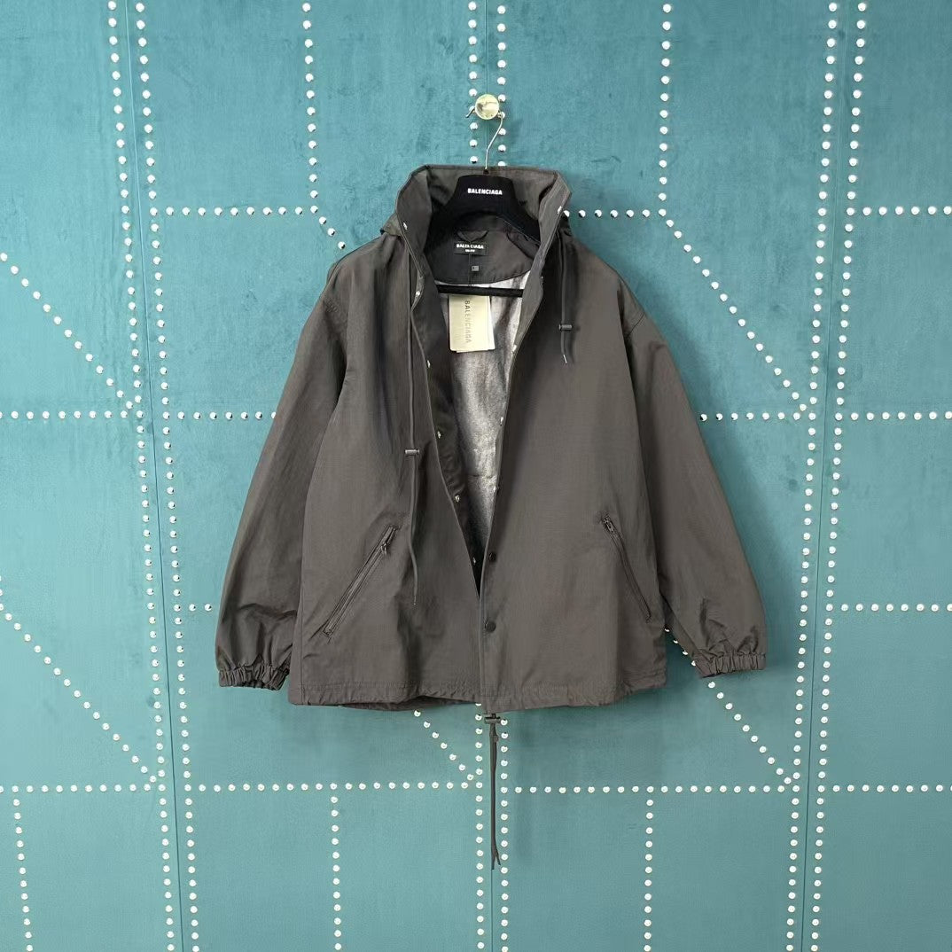Back Logo Letter Waterproof Jacket