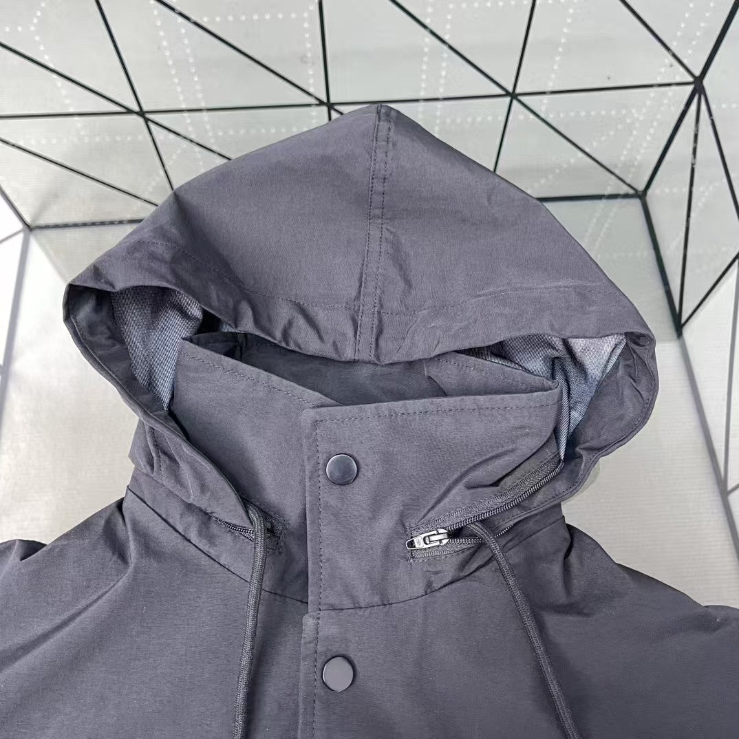 Back Logo Letter Waterproof Jacket