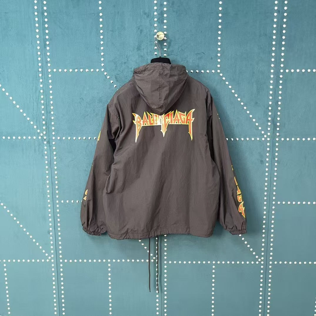 Metal rock flame waterproof jacket