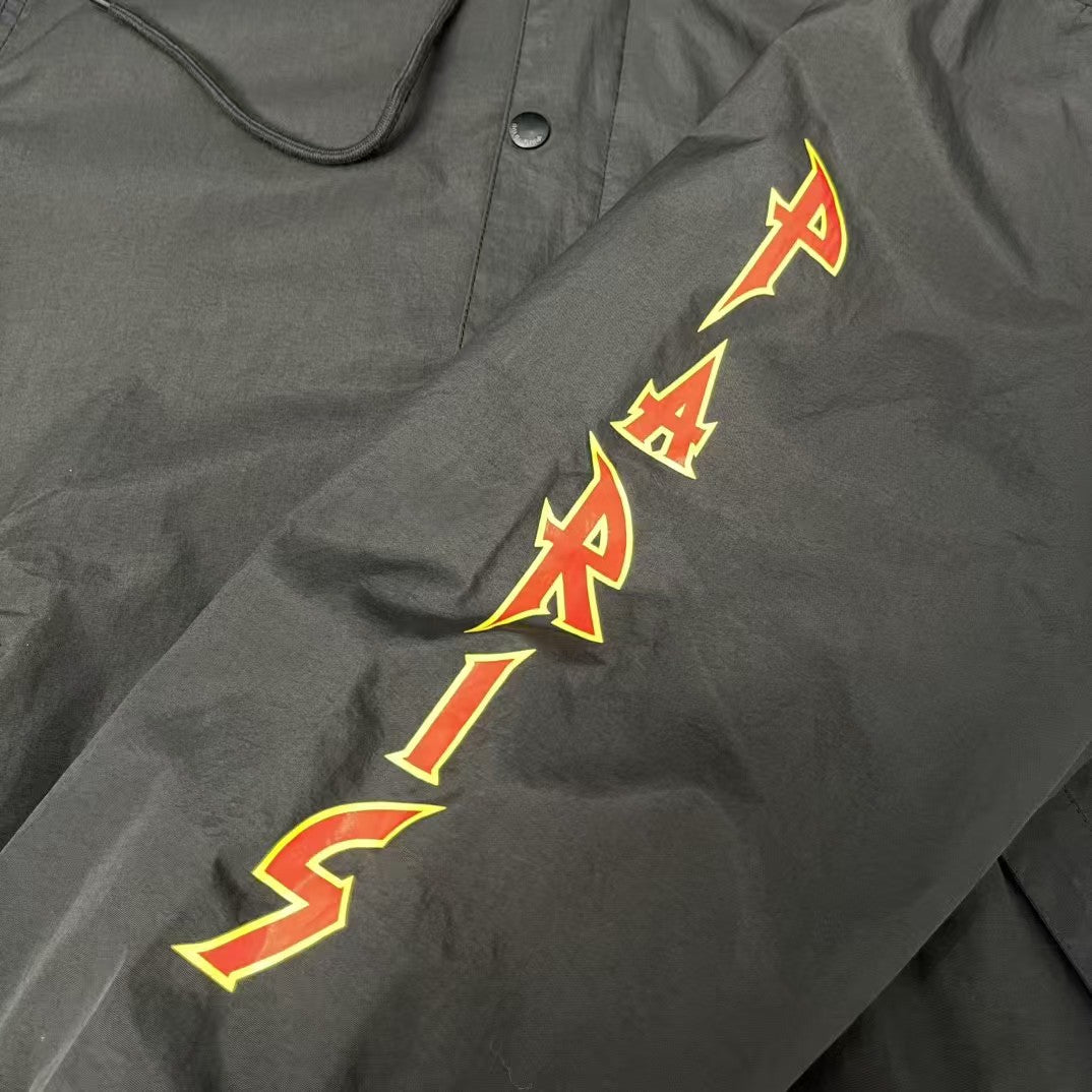Metal rock flame waterproof jacket